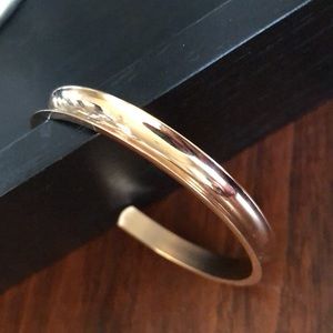 Cuff Elastic Hair Tie Bangle in Rose Gold